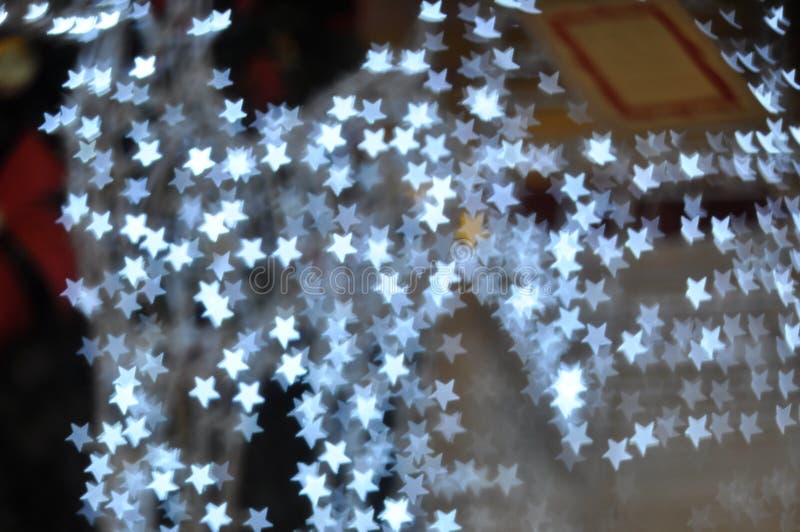 Milieux avec les lumières blanches d'étoiles photos stock Milieux avec les lumières blanches d'étoiles photos stock