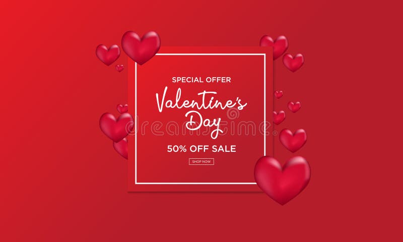 Milieux de vente de Saint-Valentin avec la forme de coeur illustration de vecteur Milieux de vente de Saint-Valentin avec la forme de coeur illustration de vecteur