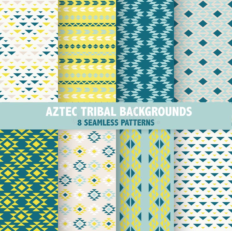 Milieux tribals aztèques de vintage illustration stock Milieux tribals aztèques de vintage illustration stock