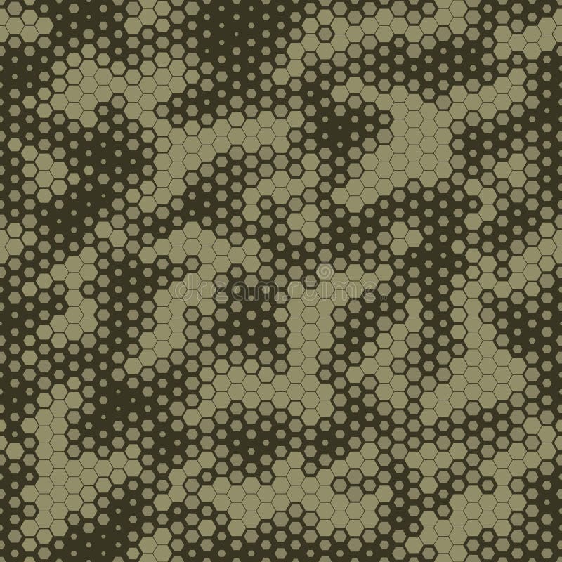 Militair Camouflage Naadloos patroon, Hexagonale netachtergrond