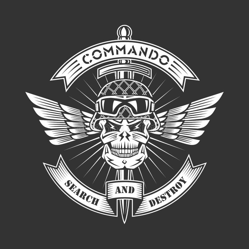 Militair embleem vector illustratie Militair embleem vector illustratie