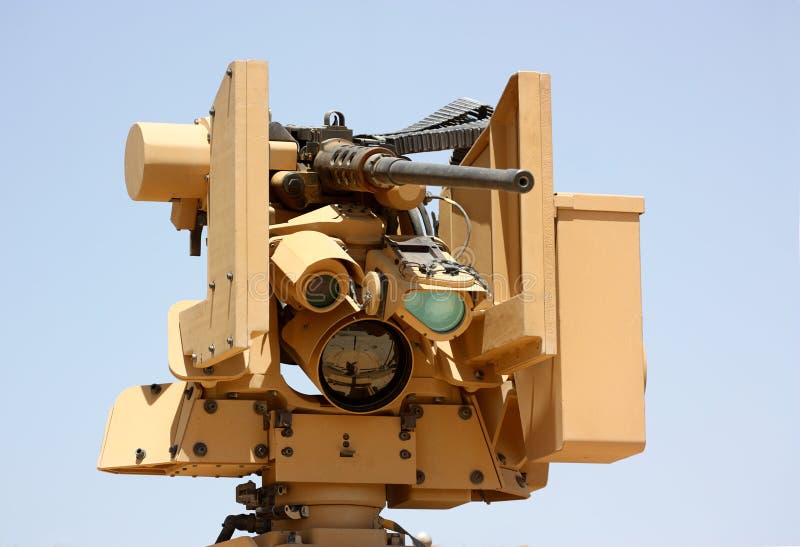 Militair machinegeweer stock foto Militair machinegeweer stock foto