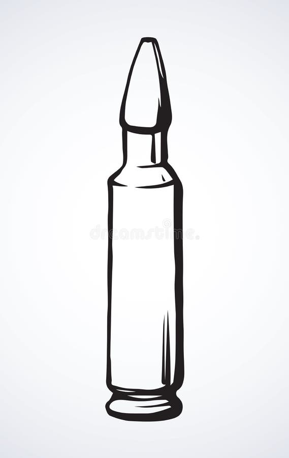 Militaire raket Vector tekening vector illustratie Militaire raket Vector tekening vector illustratie