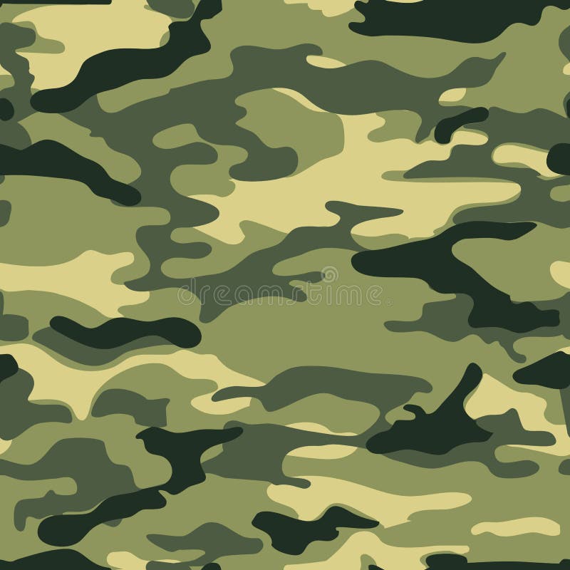 Woodland Grunge Camouflage, Seamless Pattern. Military Urban Camo Texture.  Army or Hunting Green and Brown Colors. Stock Vector - Illustration of  forest, masking: 136863968