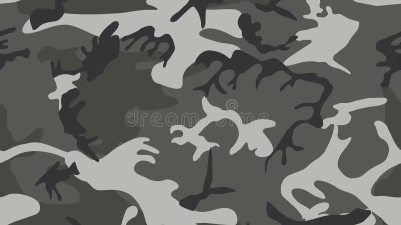 Military camouflage print seamless vector pattern transition royalty free illustration