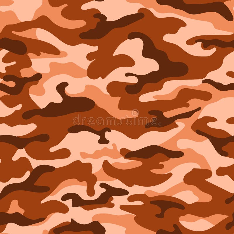 Military Camouflage Seamless Pattern, Blue Color. Vector Illustration ...