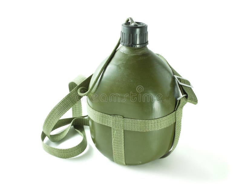 Vintage military canteen stock photo. Image of aged, drink 17747390