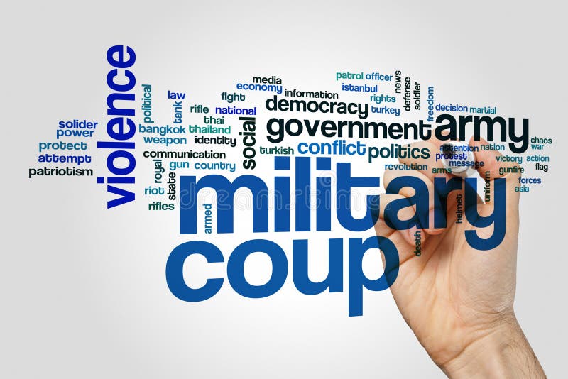 Military Coup Word Cloud Concept Stock Photo Image of fight, attempt 90730750