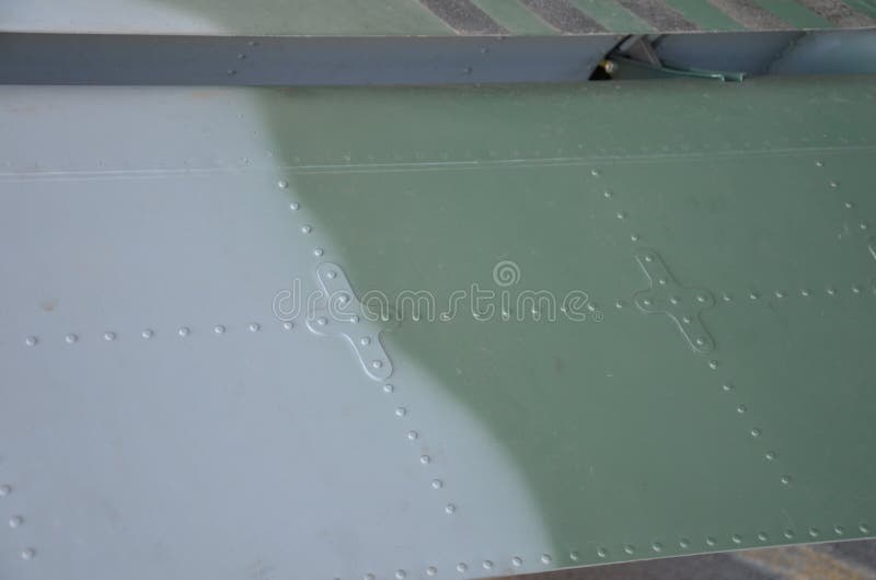 Military Helicopter Camouflage. Military aircraft detail camouflage. View about fuselage with panel line and gradient colors royalty free stock photography