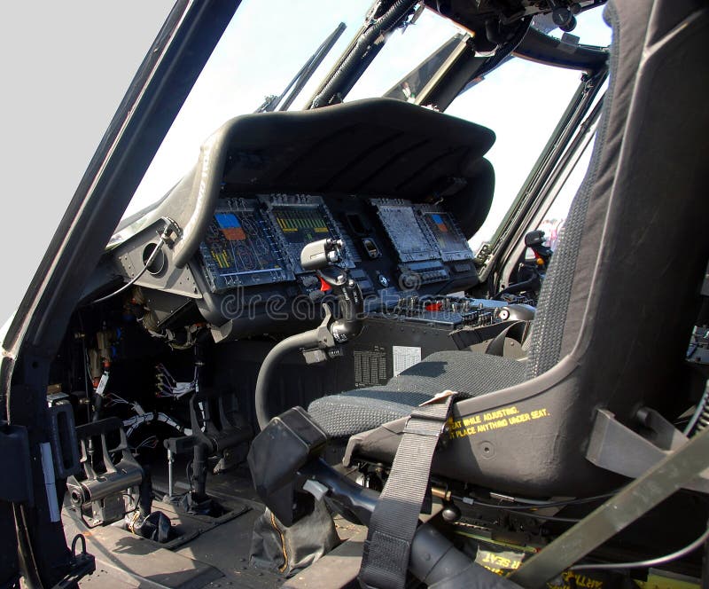 Military Helicopter Cockpit Stock Photo Image of helicopter, american