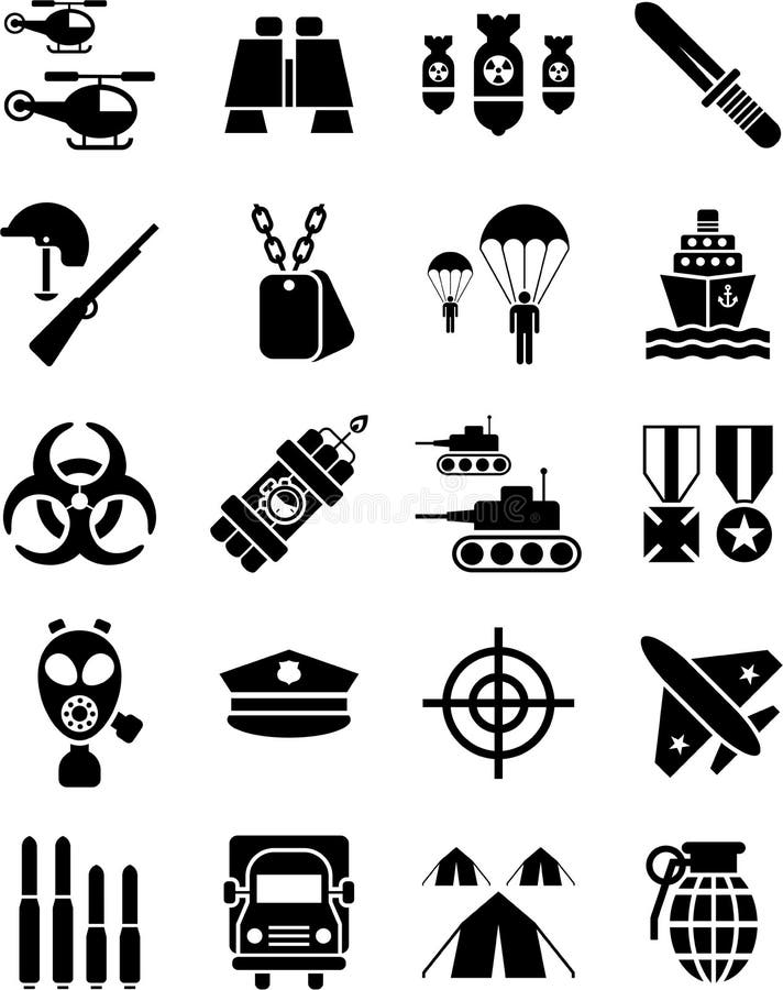 Military Powerpoint Icons