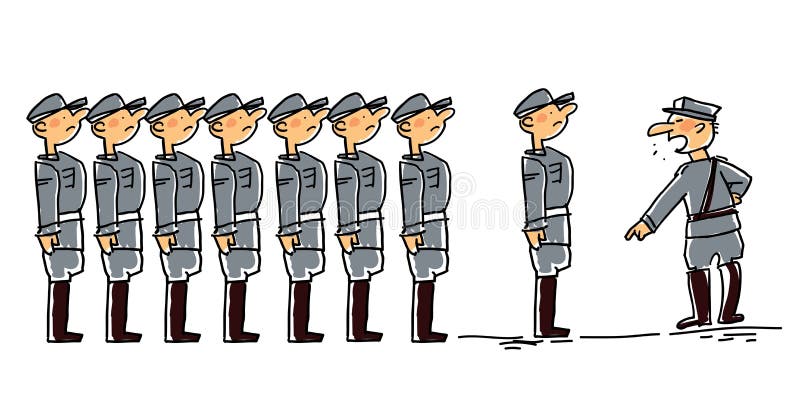 soldier standing at attention clip art