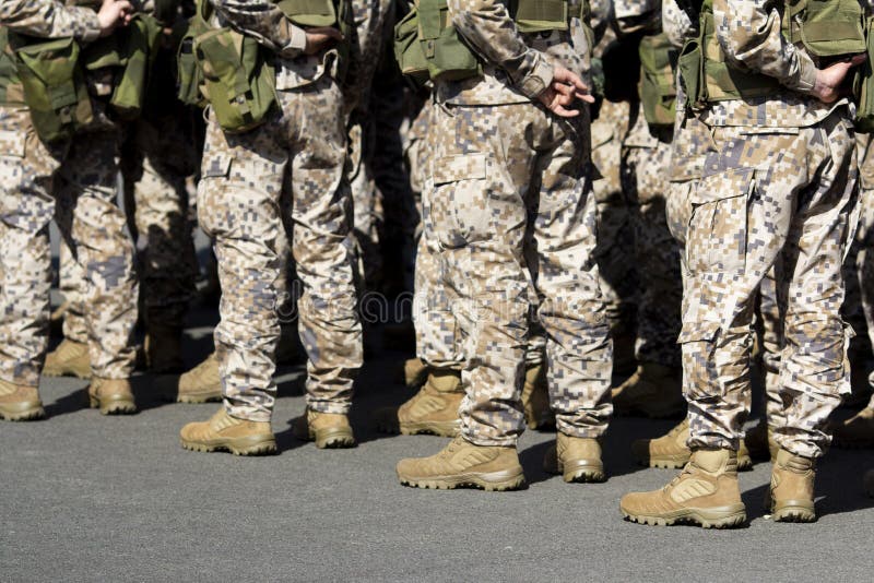 Military Men during Military Parade Stock Image - Image of people, city ...