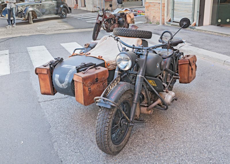 WW2 German BMW Leather Pannier R75 Pack Motorcycle Motorbike Army ...