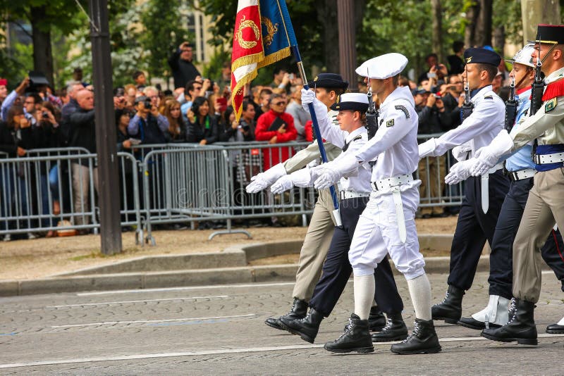 Military Parade (Defile) during the Ceremonial of French National Day ...