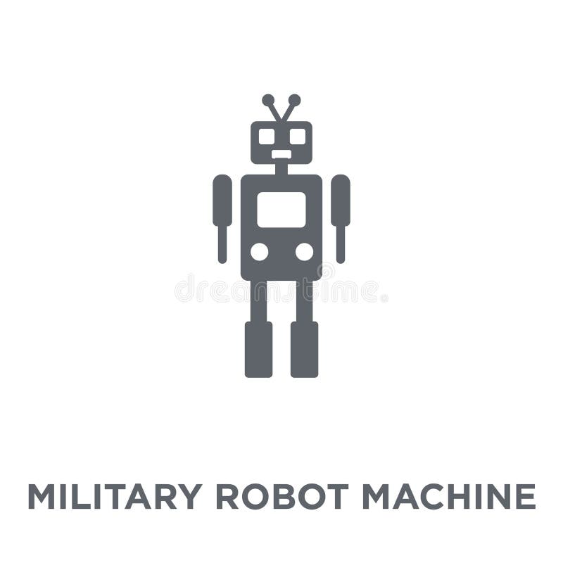 Military robot machine icon from Army collection. stock illustration Military robot machine icon from Army collection. stock illustration