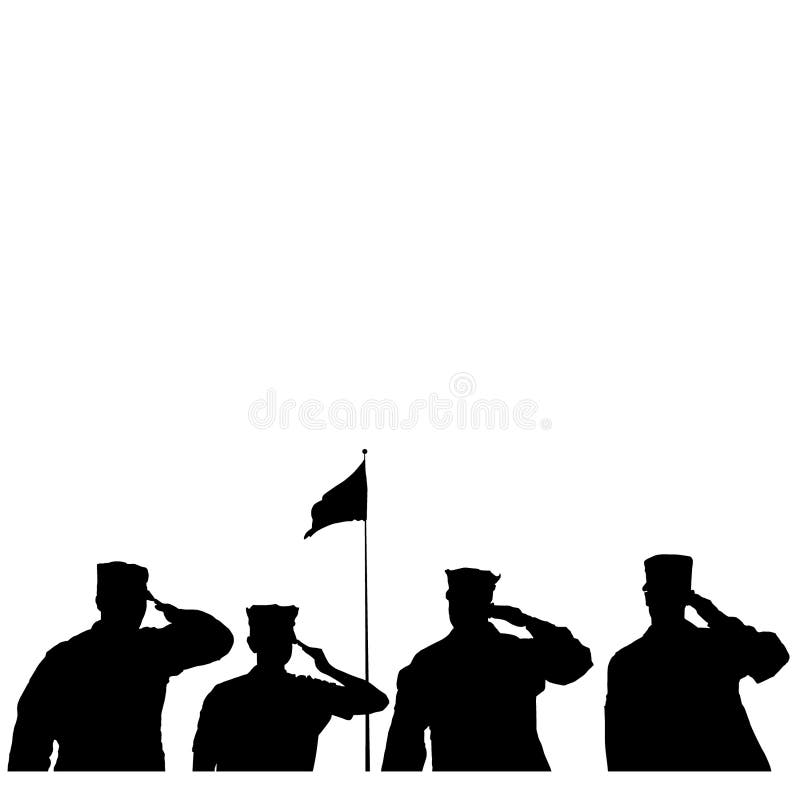 Military salute vector illustration by crafteroks