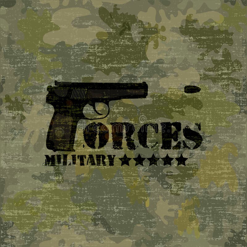Military seamless background with text vector royalty free illustration Military seamless background with text vector royalty free illustration