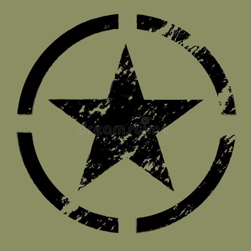 Military Star Symbol black