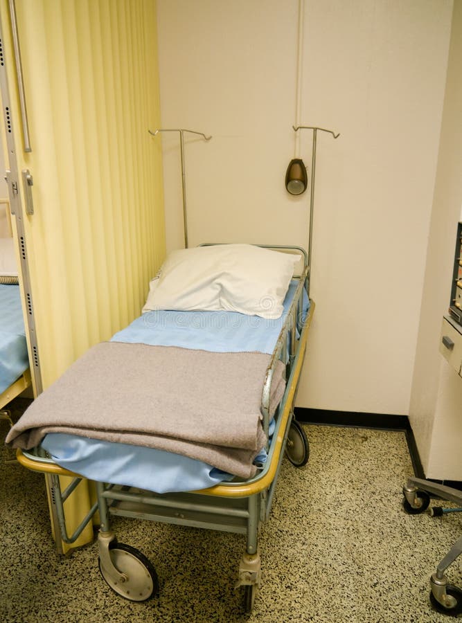 Military Style Hospital Bed From The 50's Royalty Free Stock
