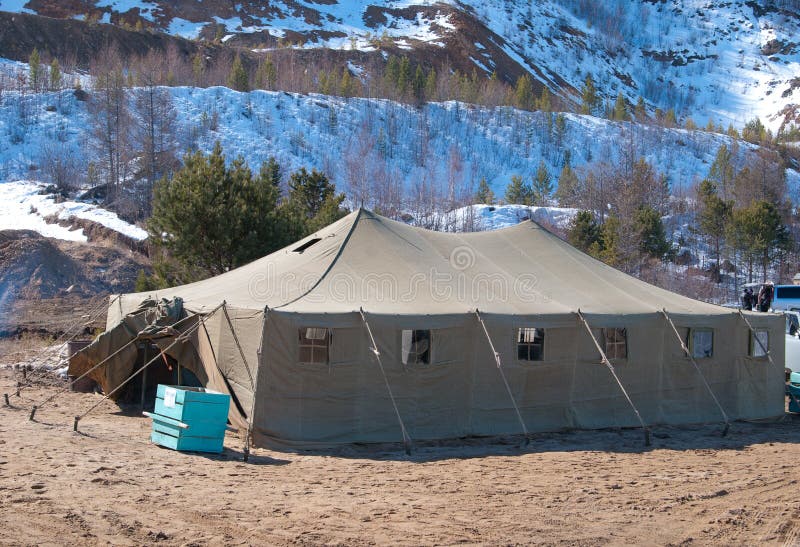 Military tent royalty free stock photos