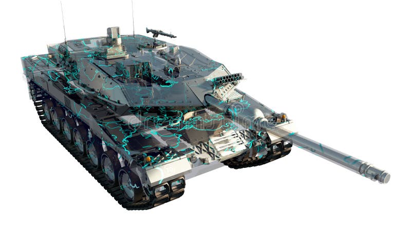 Military vehicles, tanks royalty free illustration