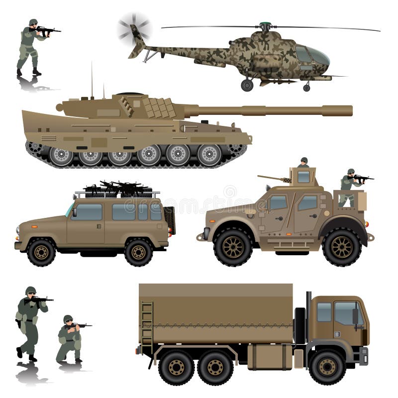 Militärtransport vektor abbildung Militärtransport vektor abbildung