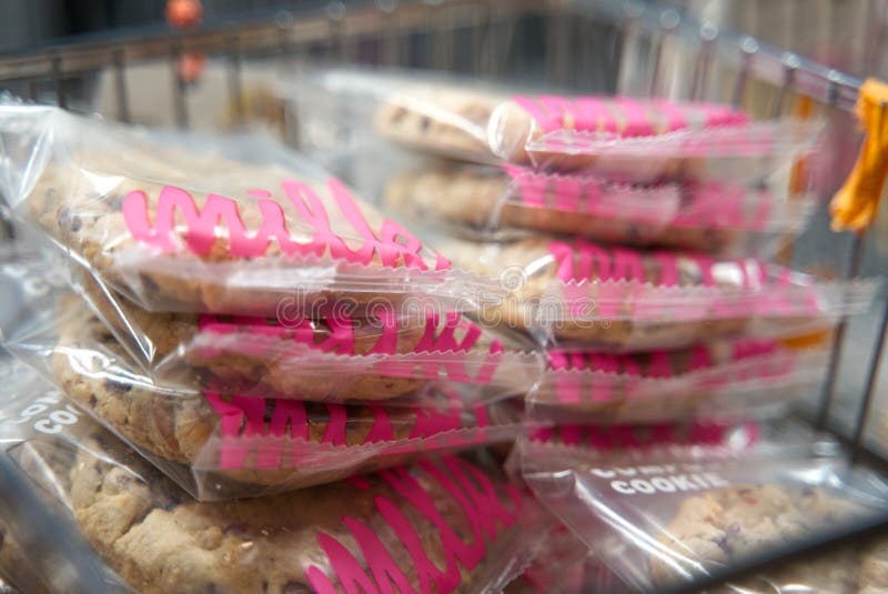 Milk Bar cookies are very popular and they have spurred the growth of the pastry shop to several branches from its main location in New York City. The cookies are a creation of pastry chef Christina Tosi of the wildly successful Momofuku restaurant which was started by David Chang. These cookies are crumbly, crisp, and textured. They come in different flavors, including salty chocolate chip, corn, marshmallow, blueberry & cream, and chocolate. They are sold individually in plastic packs and in several pieces in tins. Milk Bar cookies are very popular and they have spurred the growth of the pastry shop to several branches from its main location in New York City. The cookies are a creation of pastry chef Christina Tosi of the wildly successful Momofuku restaurant which was started by David Chang. These cookies are crumbly, crisp, and textured. They come in different flavors, including salty chocolate chip, corn, marshmallow, blueberry & cream, and chocolate. They are sold individually in plastic packs and in several pieces in tins.
