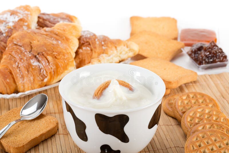 Milk and biscuits stock photo. Image of diet, food, kids 35963312