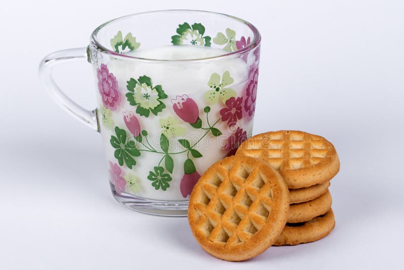 Milk and biscuits stock image. Image of snack, english 58985097