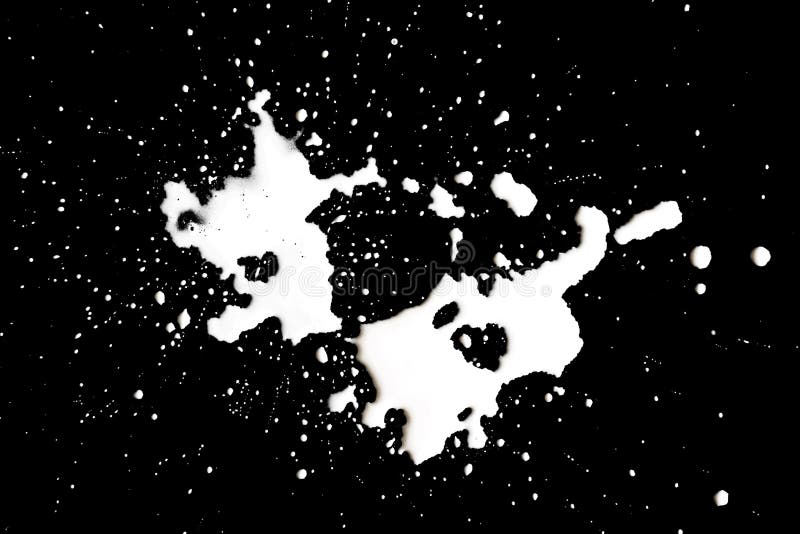 Milk blots on black