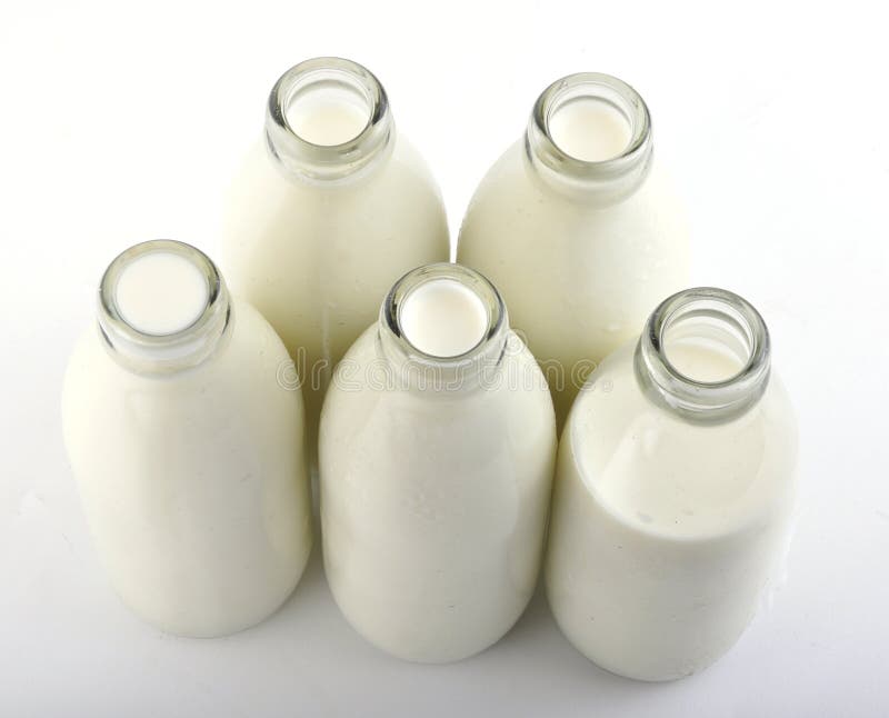 Milk bottles