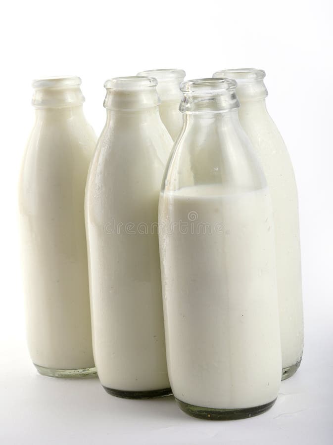 Milk bottles