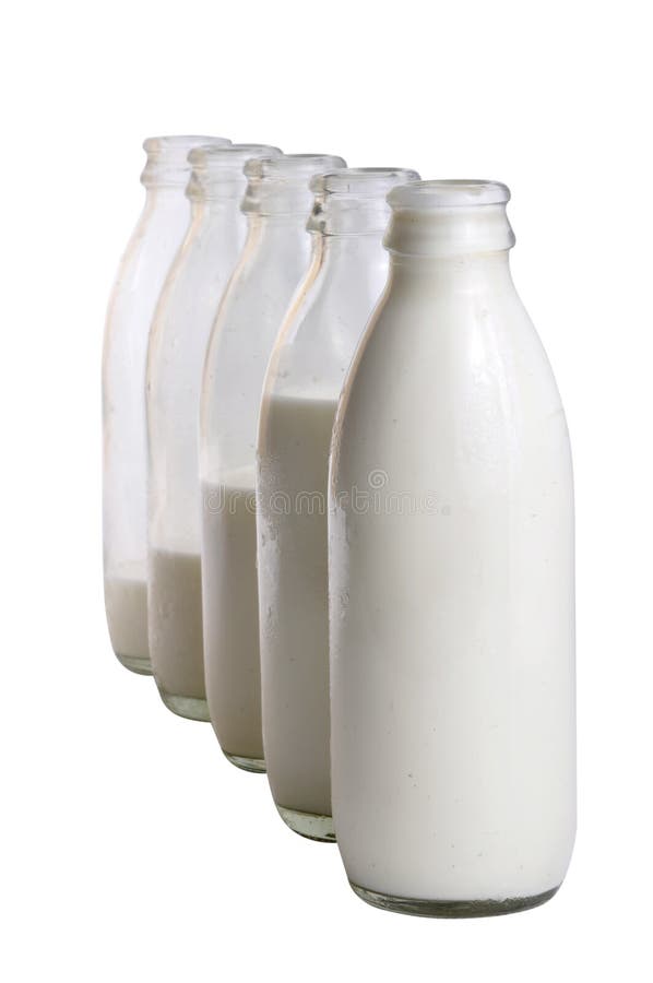 Milk bottles