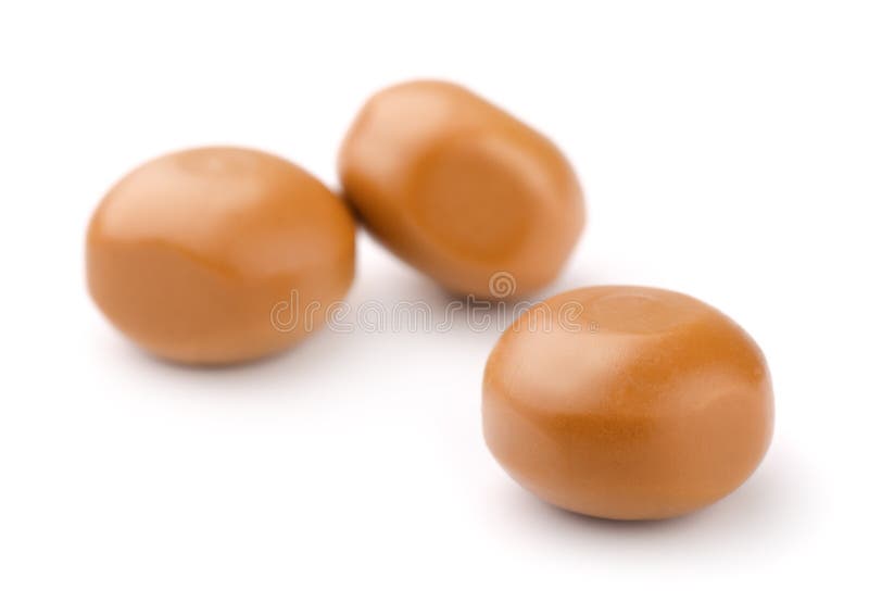 Milk caramel candies royalty free stock image
