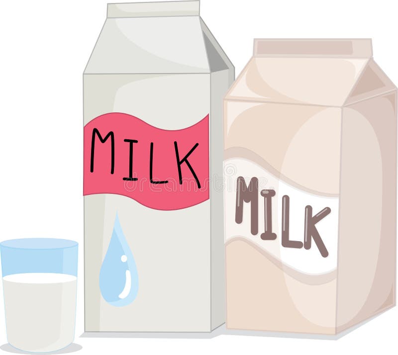 Milk cartons stock vector. Illustration of illustration - 8848112