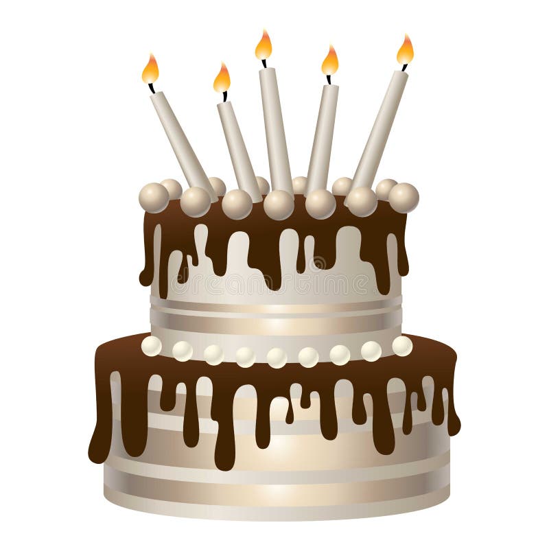 Milk Chocolate Birthday Cake Icon, Cartoon Style Stock Vector - Illustration of festive, bake: 196104050 Milk Chocolate Birthday Cake Icon, Cartoon Style Stock Vector - Illustration of festive, bake: 196104050
