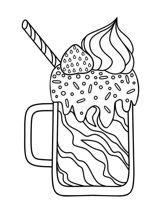 Download Coloring Milk Shake Coloring Pages.