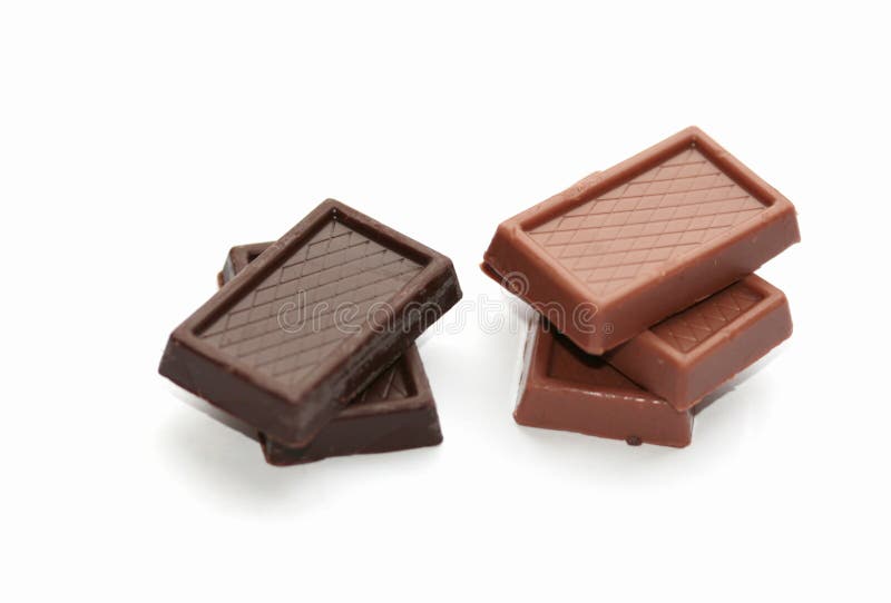 Milk Chocolate And Dark Chocolate Stock Image Image of ingredients