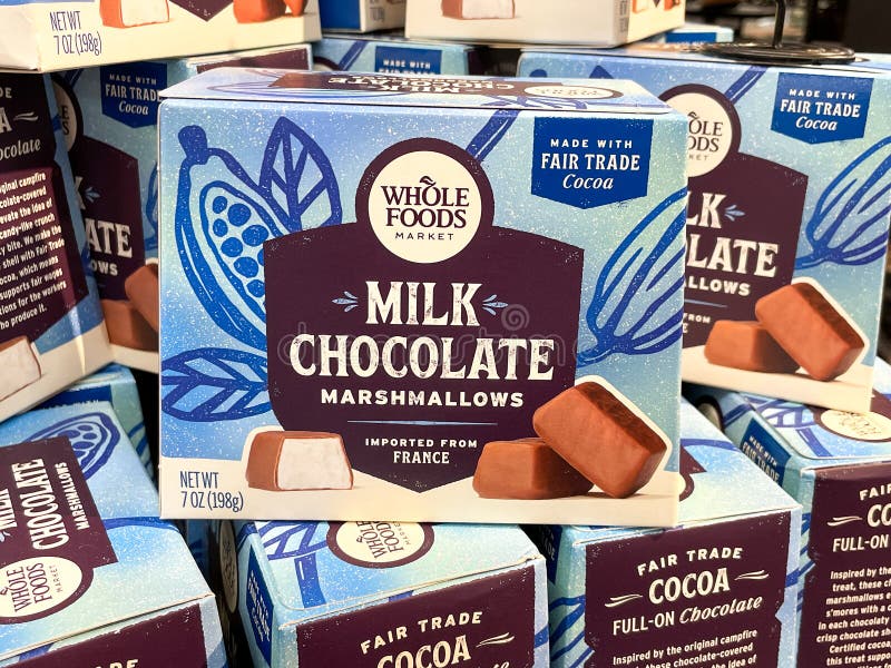 Milk Chocolate Marshmallows Editorial Stock Photo Image of