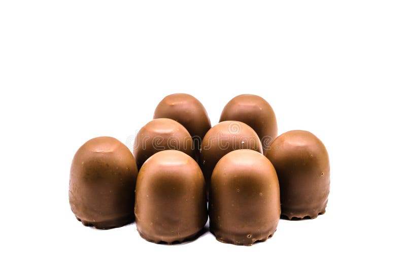Milk Chocolate Marshmallows in Studio Stock Image Image of