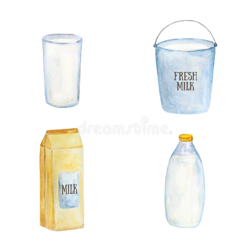 https://thumbs.dreamstime.com/b/milk-containers-set-glass-boltle-bucket-package-made-watercolor-technique-54218680.jpg