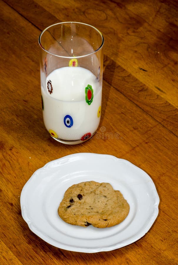 Milk and cookie stock photo. Image of plate, cookies 52267644