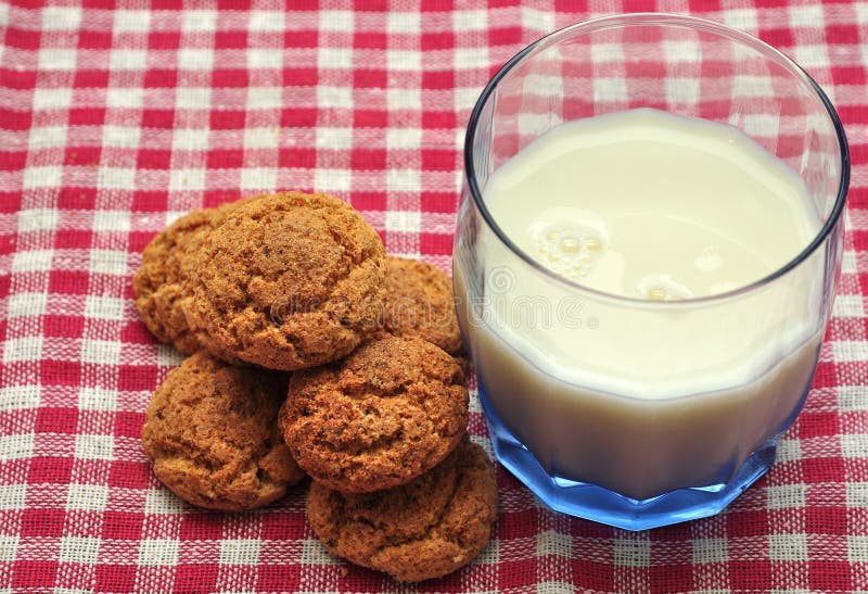 Cookies and Milk stock photo. Image of cold, pecans, dairy 71315926