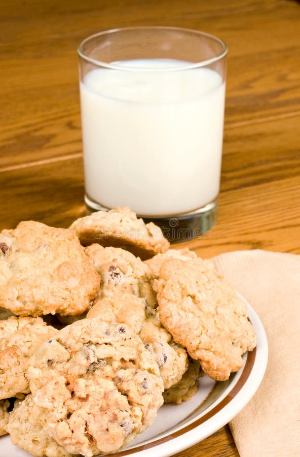 Milk and Cookies stock image. Image of appetizing, bake 3846897