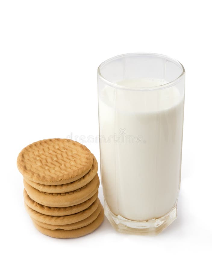 Milk and cookies stock image. Image of fattening, beverage 9393869