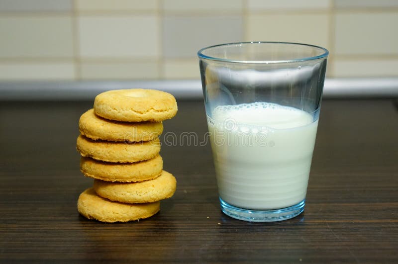 Milk and cookies stock photo. Image of glass, cookies 49599096