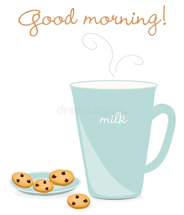 Milk and Cookies stock vector. Illustration of chocolate - 1927724