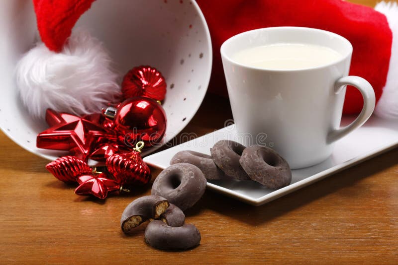 Milk and cookies for santa