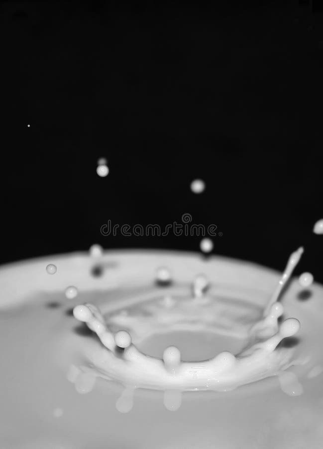 White milk droplet